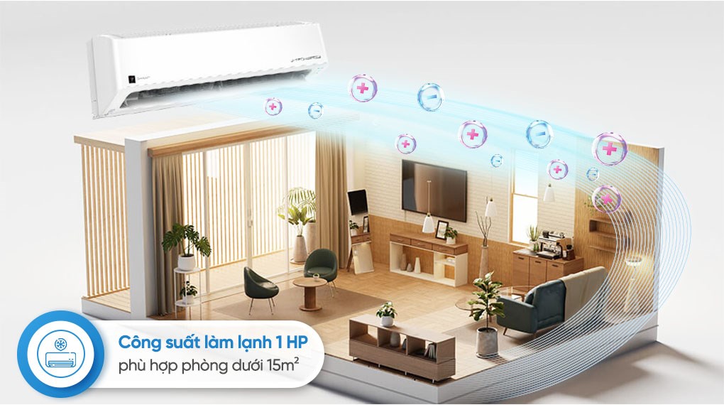 Máy lạnh Sharp Inverter 1 HP AH-XP10DSW