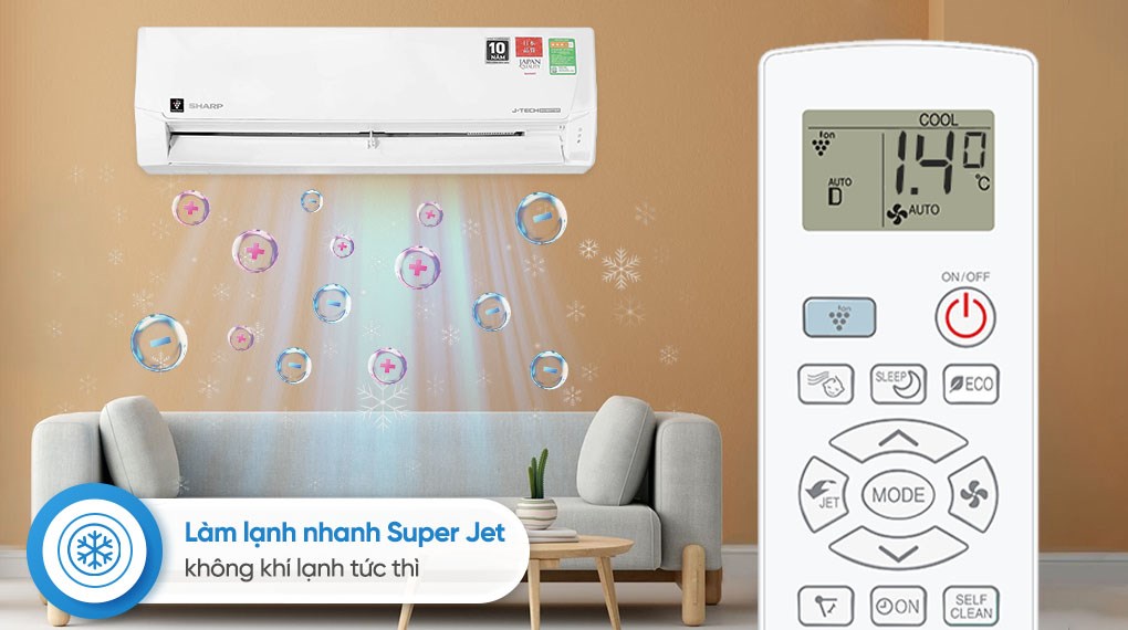 Máy lạnh Sharp Inverter 2 HP AH-XP18DSW