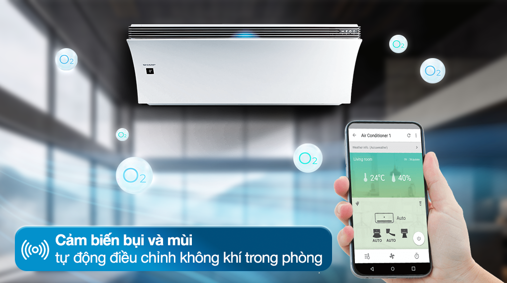 Máy lạnh Sharp Airest Inverter 1.5 HP AH-XP13DPW