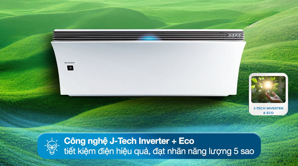 Máy lạnh Sharp Airest Inverter 1.5 HP AH-XP13DPW