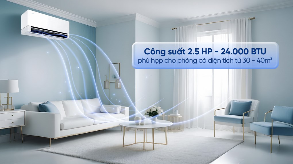Máy lạnh Samsung Wind-Free Inverter 2.5 HP AR70H24D1CWNSV