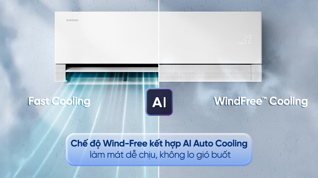 Máy lạnh Samsung Wind-Free Inverter 2.5 HP AR70H24D1CWNSV
