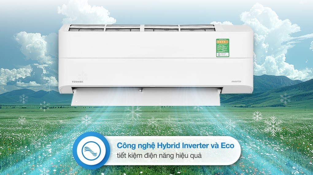 Máy lạnh Toshiba Inverter 1.5 HP RAS-H13P2KCVG-V