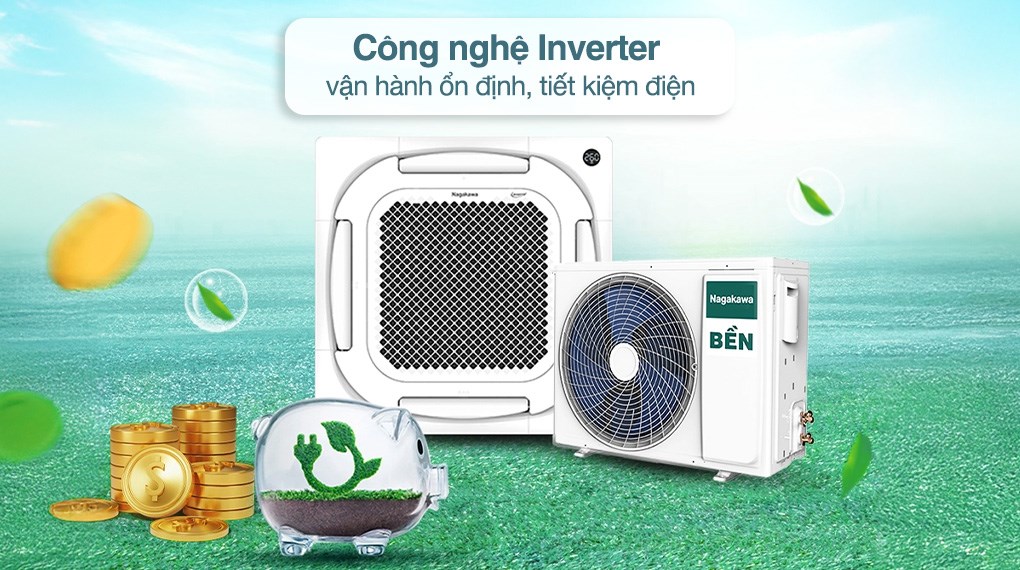 Máy lạnh âm trần Nagakawa Inverter 2.5 HP NIT-C28R2U35+