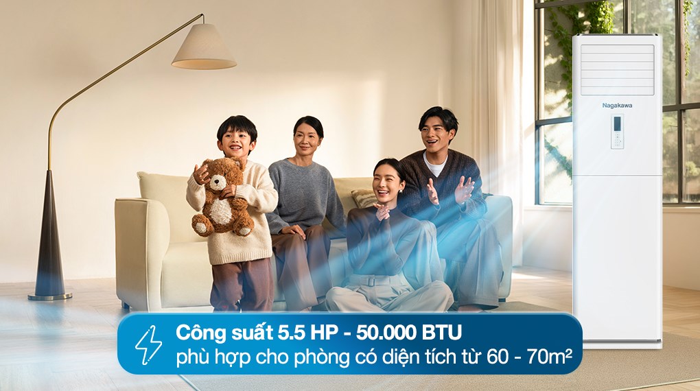 Máy lạnh tủ đứng Nagakawa 5.5 HP NP-C50R1K58 (3 pha)