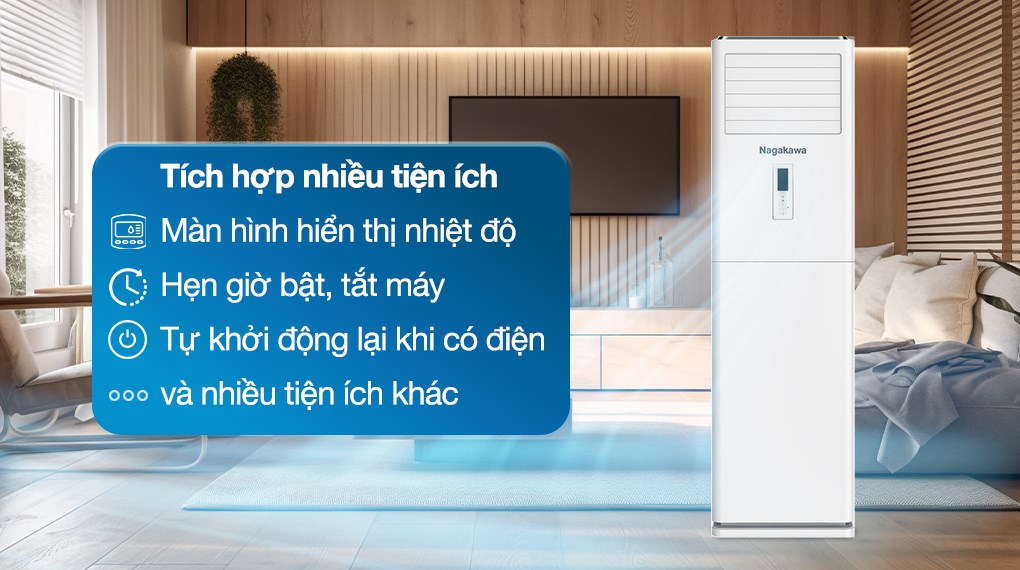 Máy lạnh tủ đứng Nagakawa 5.5 HP NP-C50R1K58 (3 pha)
