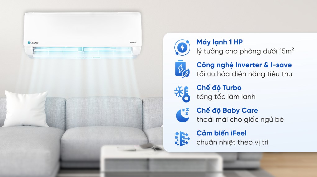 Máy lạnh Casper Inverter 1 HP JC-09IU36X