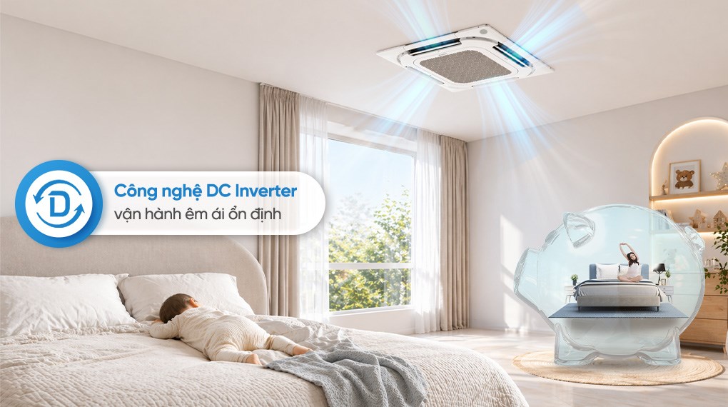 Máy lạnh âm trần Casper Inverter 2.5 HP CC-24IS36