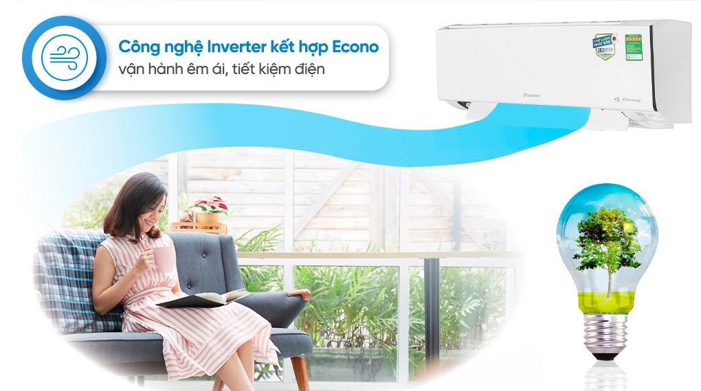 Máy lạnh 2 chiều Daikin Inverter 1 HP FTHF25XVMV