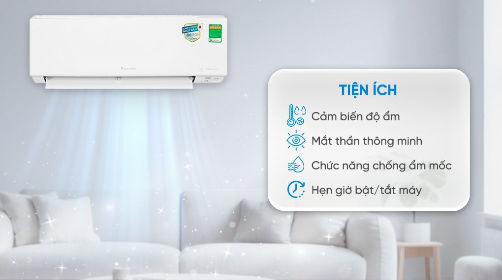 Máy lạnh 2 chiều Daikin Inverter 1 HP FTHF25XVMV