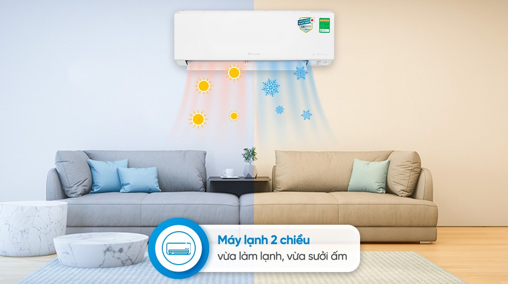 Máy lạnh 2 chiều Daikin Inverter 1.5 HP FTHF35XVMV