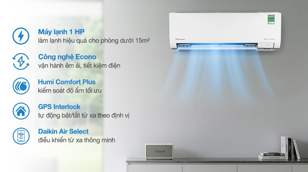 Máy lạnh Daikin Inverter 1 HP FTKM25AVMV