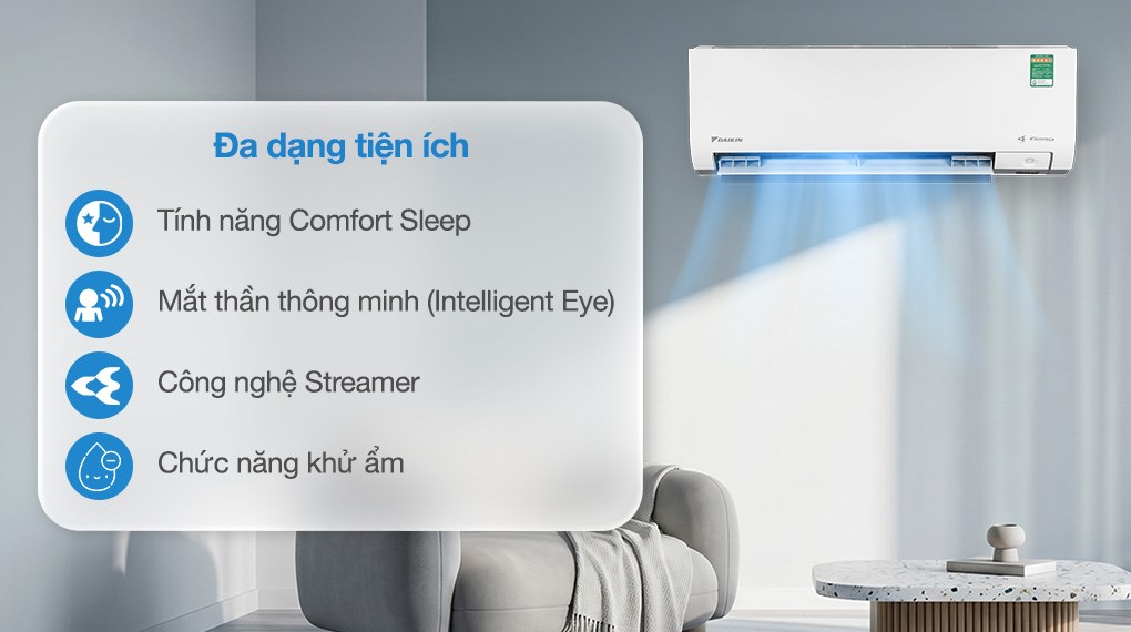Máy lạnh Daikin Inverter 2.5 HP FTKM60AVMV