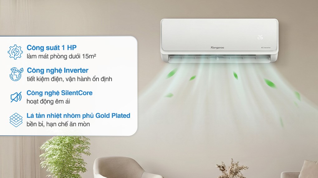 Điều hòa Kangaroo Inverter 9000 BTU KG9ACI
