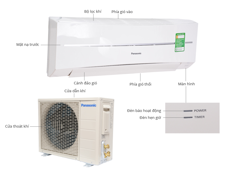 Máy lạnh Panasonic CU/CS-KC9PKH 1 Hp