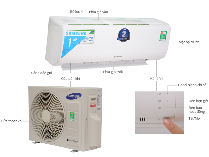 Máy lạnh Samsung AS09TWQNXEA 1 Hp