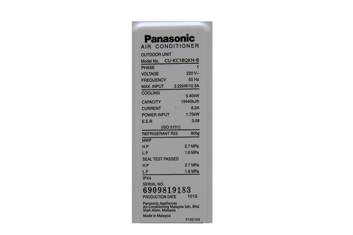 Máy lạnh Panasonic 2 HP CU/CS-KC18QKH-8 Màu Trắng