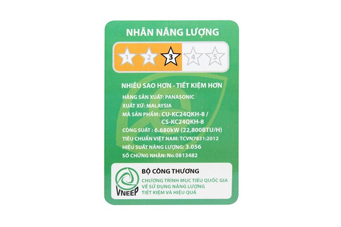 Máy lạnh Panasonic 2.5 HP CU/CS-KC24QKH-8 Màu Trắng