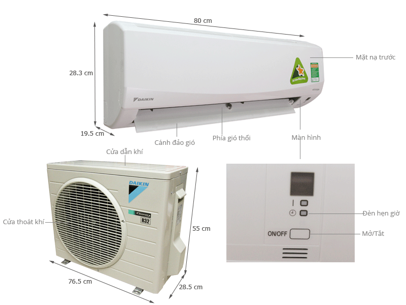 Máy lạnh Daikin 1.5 HP FTKC35NVMV