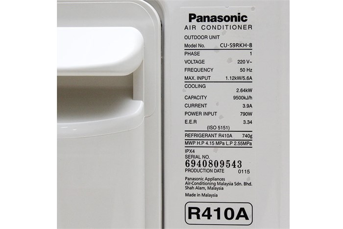 Máy lạnh Panasonic Inverter 1 HP CU/CS-S9RKH-8 Màu Trắng