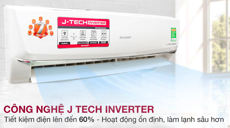 J Tech Inverter - Máy lạnh Sharp Inverter 12000 BTU AH-X12SEW