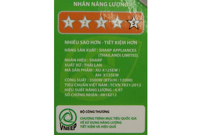 Máy lạnh Sharp Inverter 1.5 HP AH-X12SEW Màu Trắng