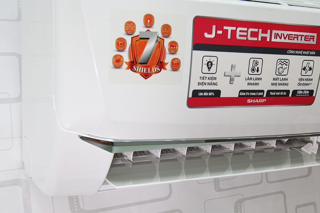 Máy lạnh Sharp Inverter 1.5 HP AH-X12SEW - 12