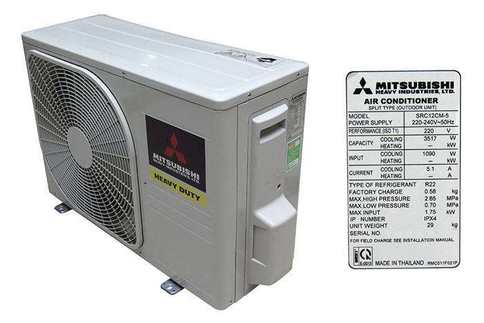 Máy lạnh Mitsubishi Heavy 1.5 HP SRK12CM-5 Màu Trắng
