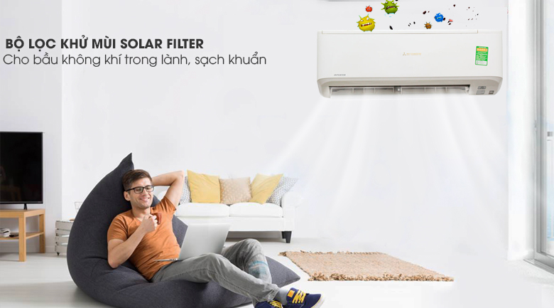 Khử mùi hiệu quả - Máy lạnh Mitsubishi Heavy Inverter 1.5 HP SRK13YN-S5