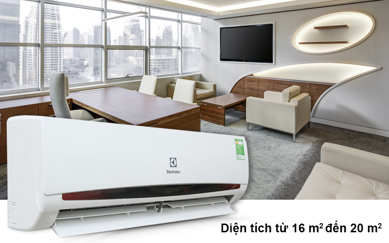 Công suất làm lạnh 1.5 HP của điều hòa Electrolux ESM12CRF-D4 giúp nó làm lạnh tốt nhất trong các căn phòng có diện tích từ 20 đến 30 mét vuông Công suất làm lạnh 1.5 HP của điều hòa Electrolux ESM12CRF-D4 giúp nó làm lạnh tốt nhất trong các căn phòng có diện tích từ 20 đến 30 mét vuông