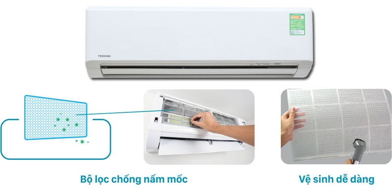 Bộ lọc chống nấm mốc dễ dàng chùi rửa Bộ lọc chống nấm mốc dễ dàng chùi rửa