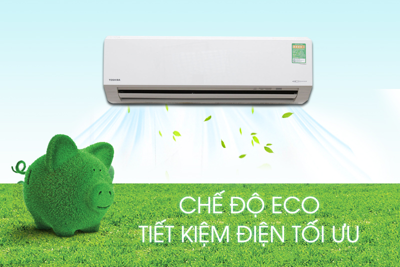 Chế độ Eco Mode Công nghệ HI Power trên  trên máy lạnh Toshiba 1 HP RAS-H10G2KCV-V