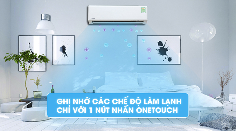 Biểu tượng Hi Power trên điều khiển máy lạnh Toshiba