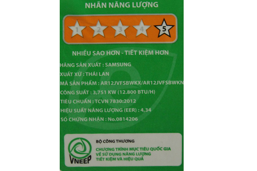 Máy lạnh Samsung Inverter 1.5 HP AR12JVFSBWKNSV Màu Trắng