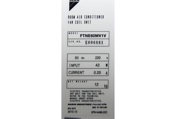 Máy lạnh Daikin 2.5 HP FTNE60MV1V Màu Trắng