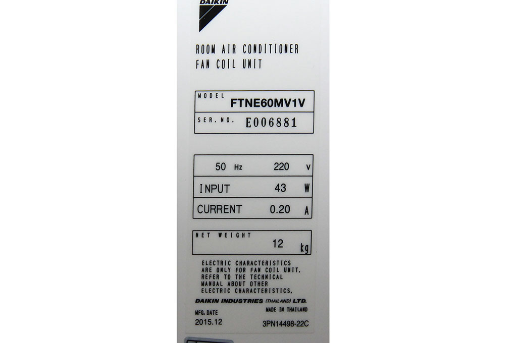 Máy lạnh Daikin 2.5 HP FTNE60MV1V Màu Trắng