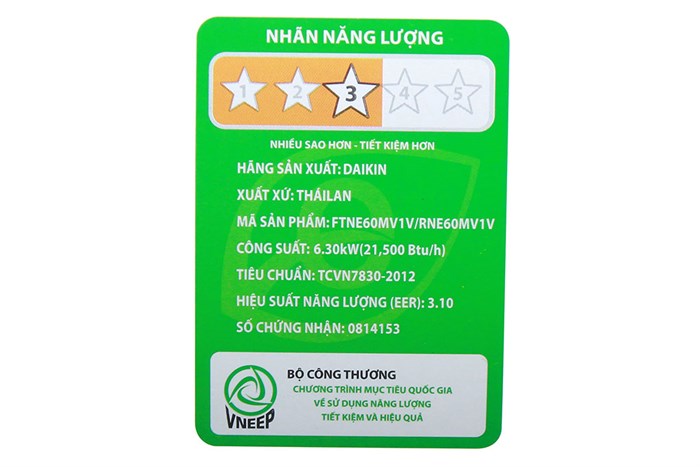 Máy lạnh Daikin 2.5 HP FTNE60MV1V Màu Trắng