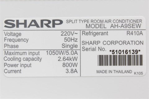 Máy lạnh Sharp 1 HP AH-A9SEW