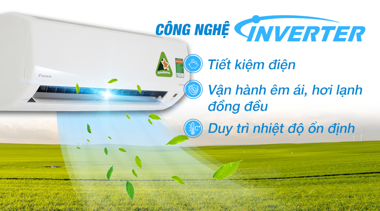 Inverter - Điều hòa 2 chiều Daikin Inverter 8500 BTU FTXM25HVMV