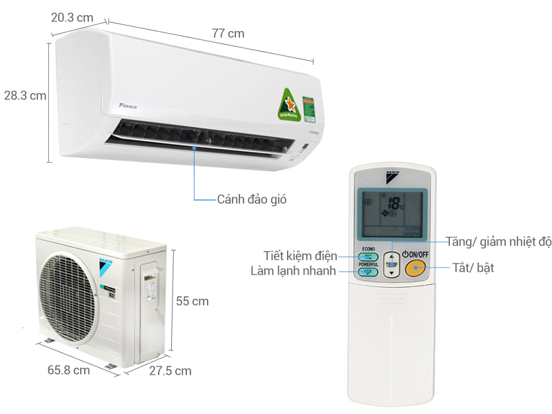 Điều hòa 2 chiều Daikin Inverter 1.5 HP FTXM35HVMV