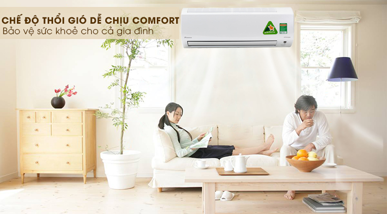 Chế độn Comfort - Điều hòa 2 chiều Daikin Inverter 1.5 HP FTXM35HVMV