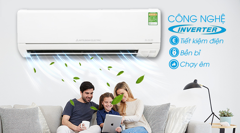 Điều hòa 2 chiều Mitsubishi Electric Inverter MSZ-HL25VA