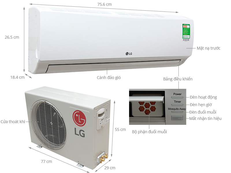 Máy lạnh LG 1 HP S09ENM