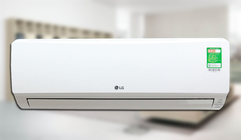 Thiết kế tinh tế của máy lạnh LG S09ENM 1 HP màu trắng