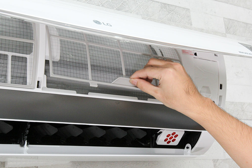 Máy lạnh LG Inverter 1 HP V10APM Màu Xám