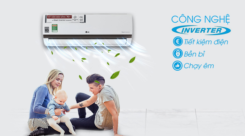 Điều hòa 2 chiều LG Inverter 1 HP B10ENC