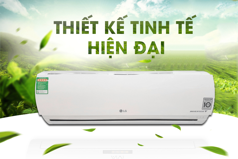 Máy điều hòa 2 chiều LG B10ENC có thiết kế tinh tế với vẻ ngoài thanh nhã