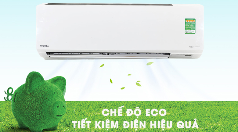 Chế độ Eco tiết kiệm điện - Điều hòa 2 chiều Toshiba Inverter 1 HP RAS-H10S3KV-V