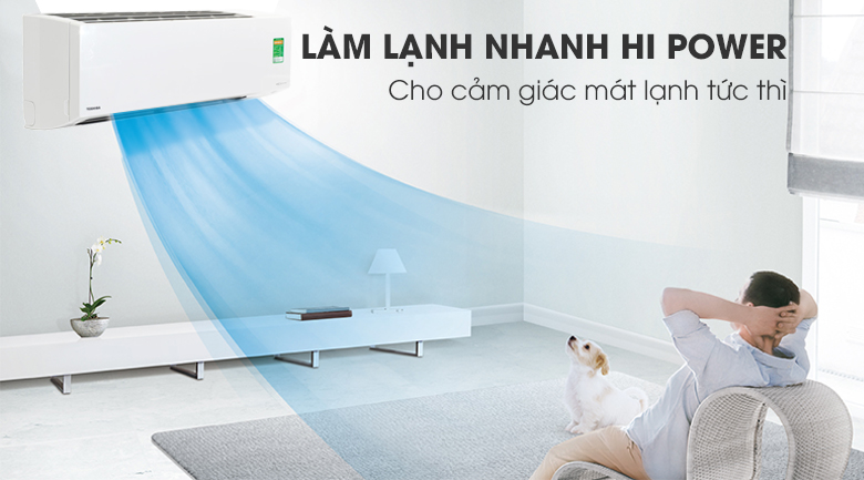 Làm lạnh nhanh Hi Power - Điều hòa 2 chiều Toshiba Inverter 1 HP RAS-H10S3KV-V