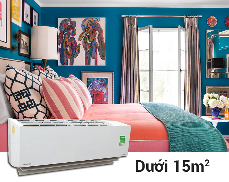 Công suất làm lạnh 1 HP phù hợp cho các căn phòng có diện tích dưới 15m2
